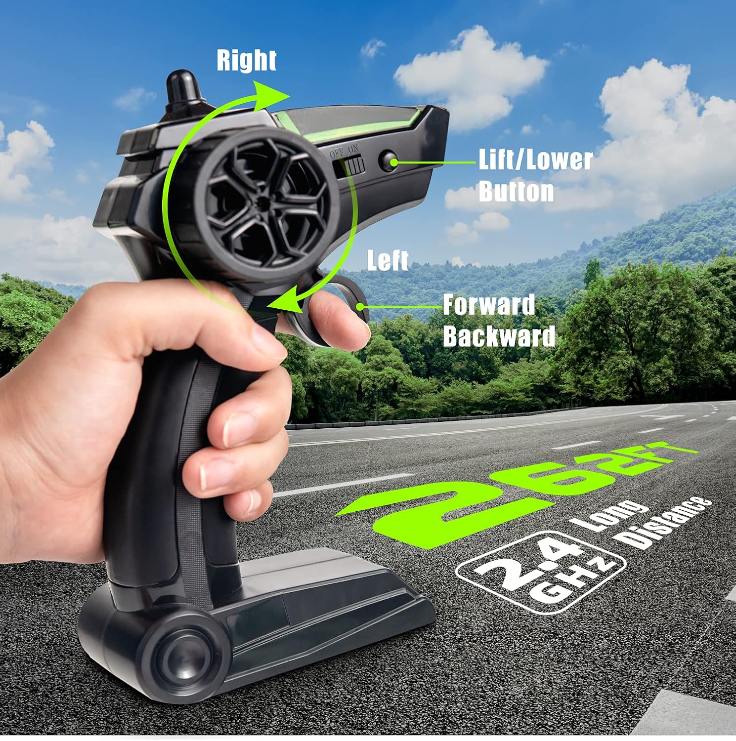 DEVIVAE RC Cars 2059 Remote Control Car for Kids Adults,1:12 All Terrain Monster Trucks for Boys, 4WD Off-Road 2.4GHz Rock Crawler,2 Batteries for 80Mins Play, RC Truck Electric Toy Gift for Boy Girl