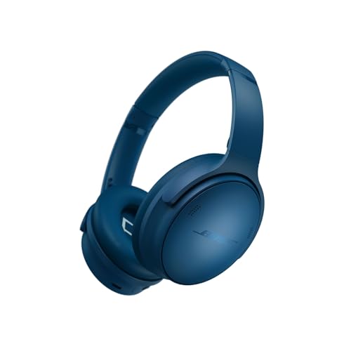 Bose QuietComfort Bluetooth Headphones, Wireless Headphones with Active Over Ear Noise Cancelling and Mic, Deep Bass, Up to 24 Hours of Playtime, Sandstone