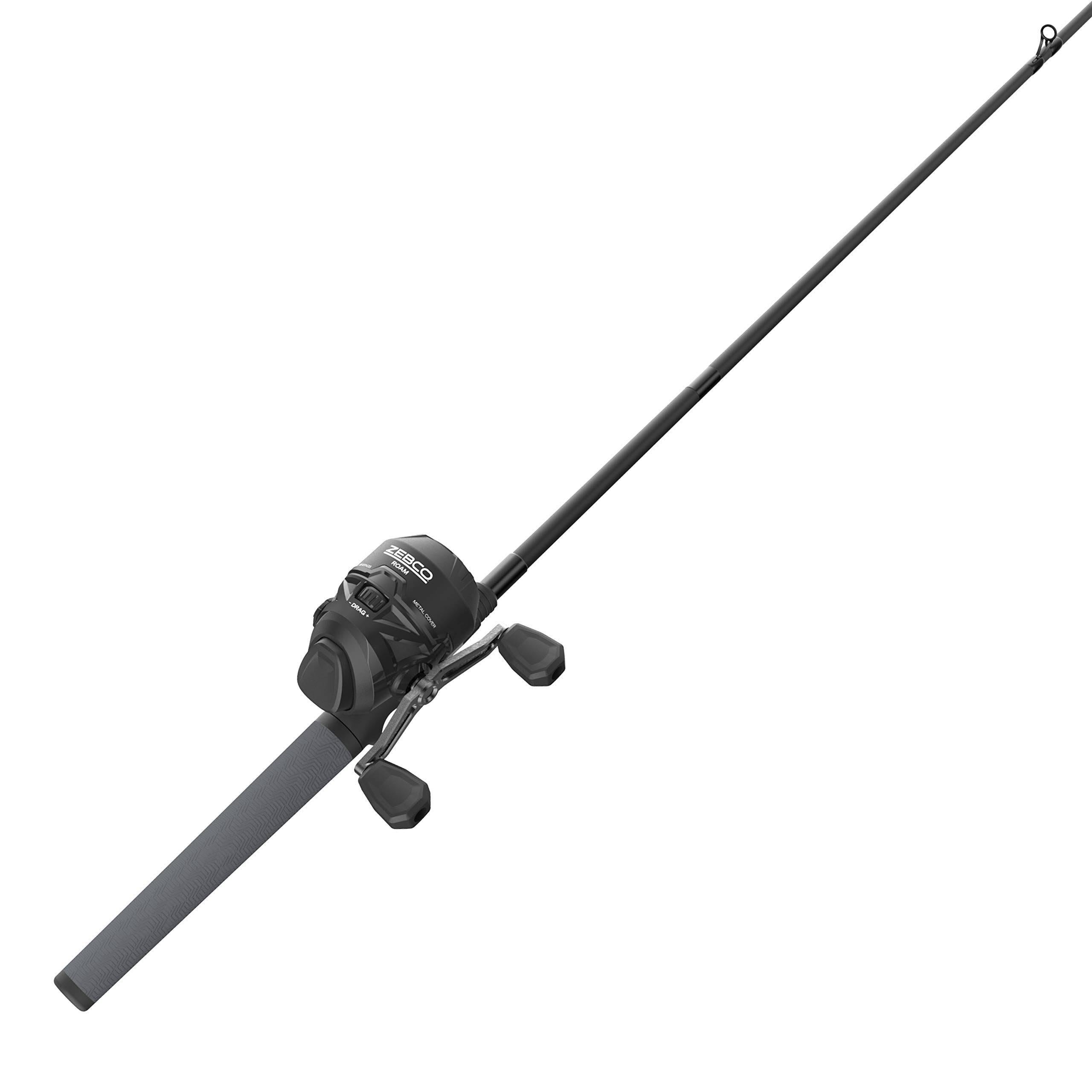 Zebco Roam 3Sz Blk 602M Spincast Combo 10lb Cajun Line