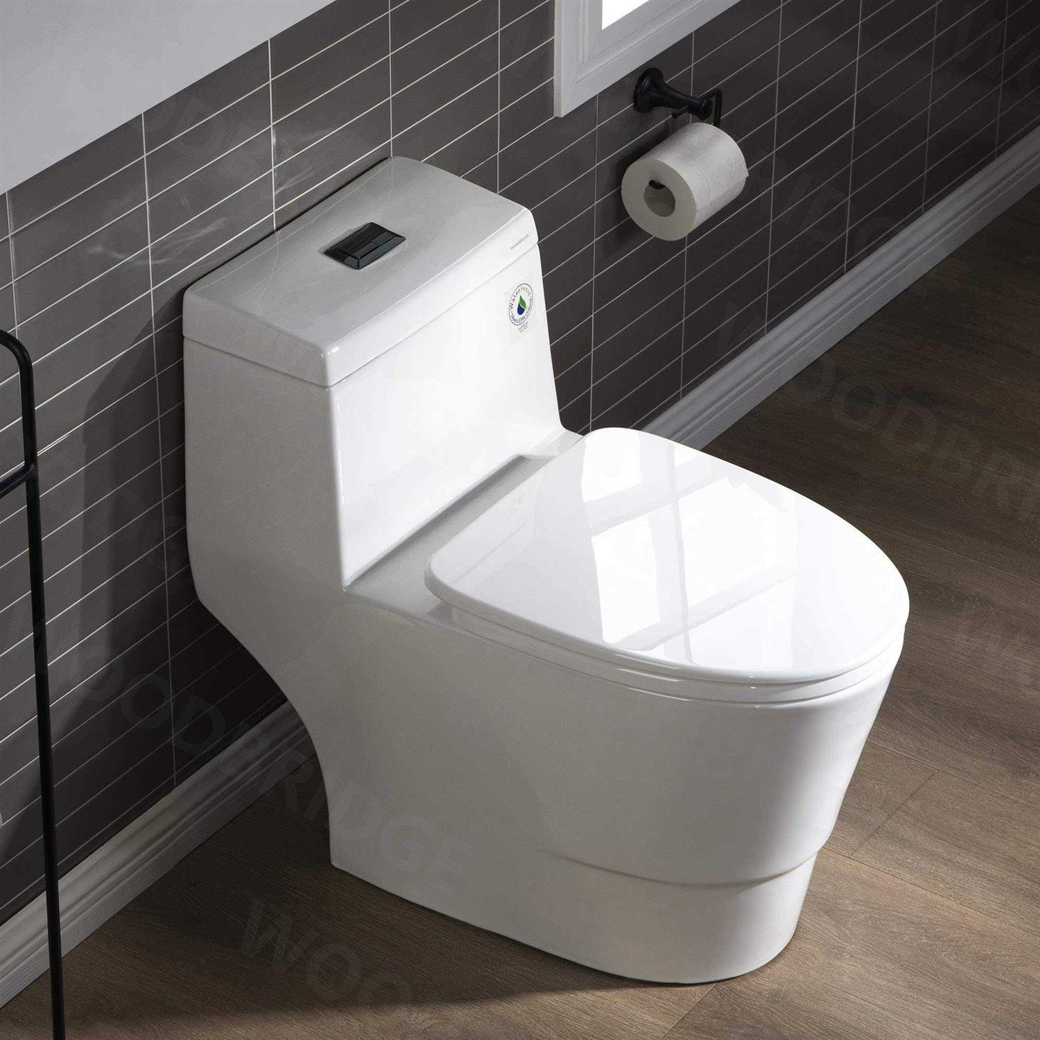 WoodBridge B0940-MB Dual-Flush Elongated One-Piece Toilet Finish - Shop Hardware Tools Online Store
