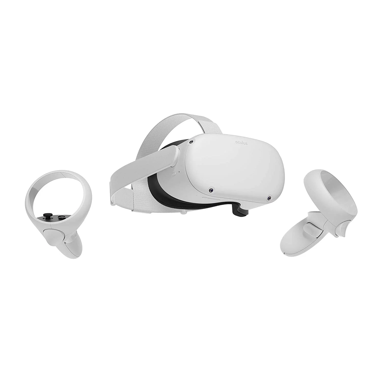 Oculus Quest 2 All-in-One Virtual Reality 256GB Gaming Headset, Touch Controllers, Bundle with 4 AA Batteries Accessories & Hand Strap Accessories