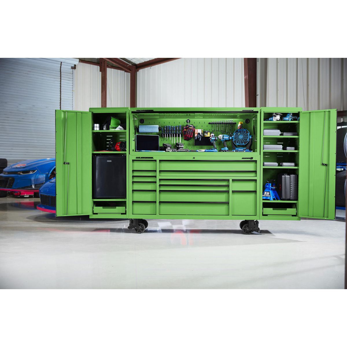 U.S. GENERAL 22 in. End Locker, Series 3, Blue