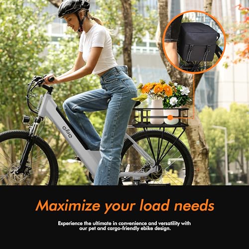 Cityone Electric Bike for Adults 26" Step-Through 22MPH Ebike with 2.1" Tire,UL2849 Certified Built-in Removable Battery,Peak 750W Motor Ebikes with 7 Speed, Commuter E Bicycle