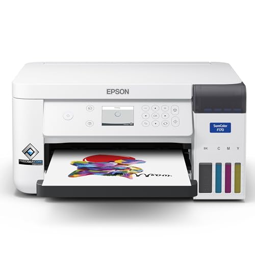 Epson SureColor F170 Dye-Sublimation Printer. Includes Full Set of Ink, User Guide, & AC Power Cable SCF170
