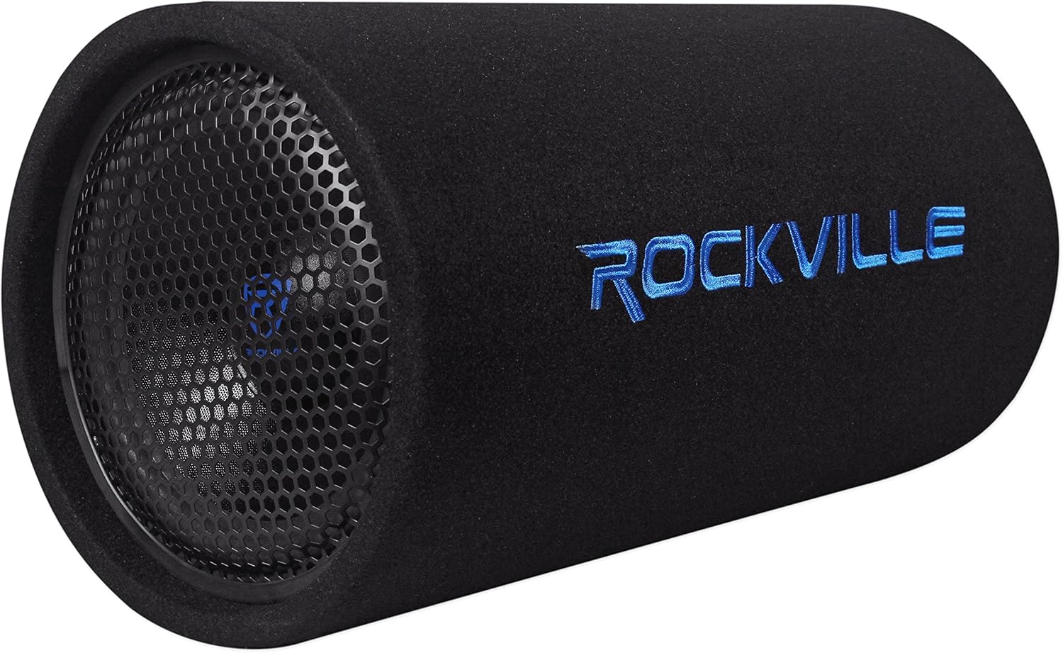Rockville RTB10A 10" 500w Powered Subwoofer Bass Tube+Bass Remote + Amp Kit