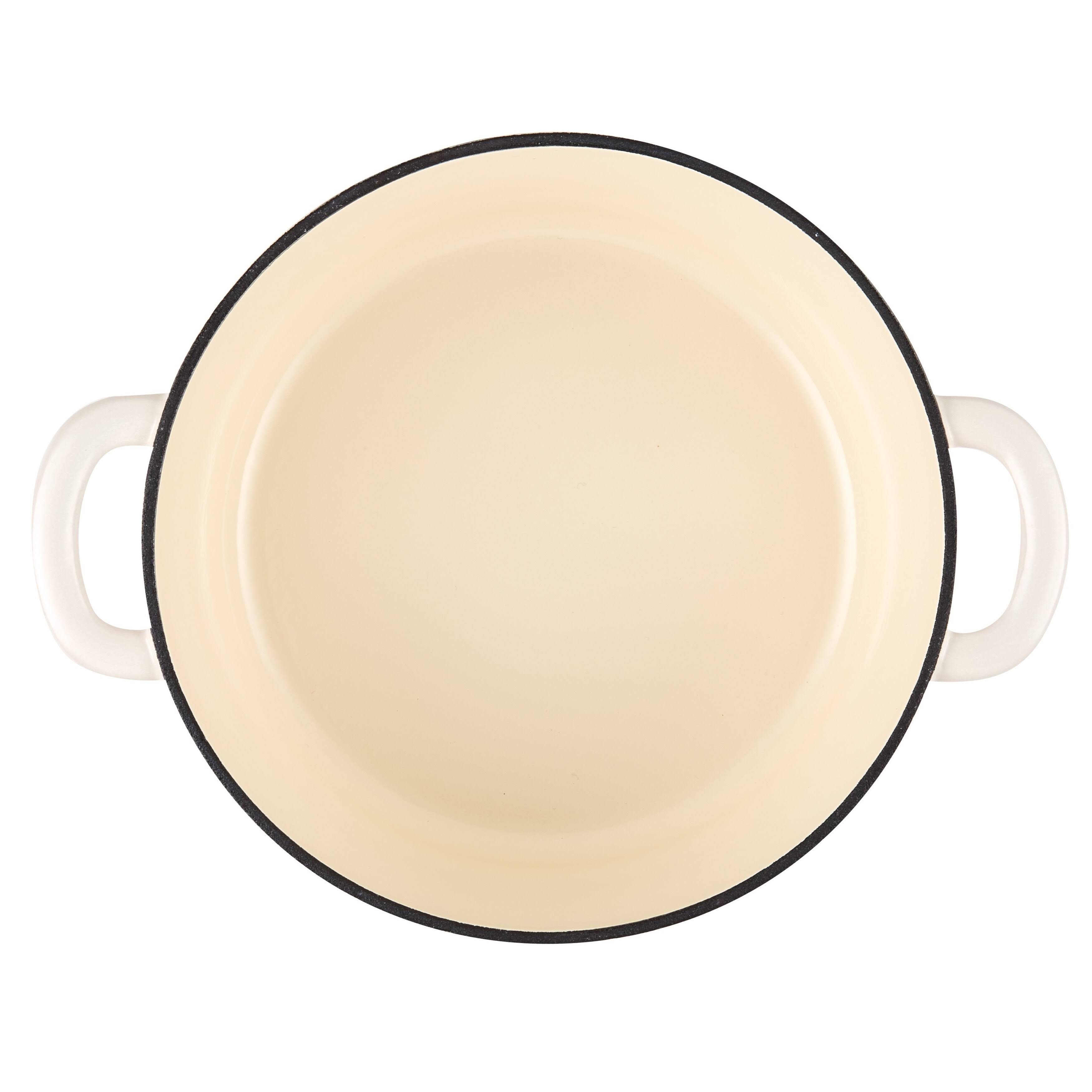 Ayesha Curry 6-Quart Cast Iron Enamel Dutch Oven French Vanilla