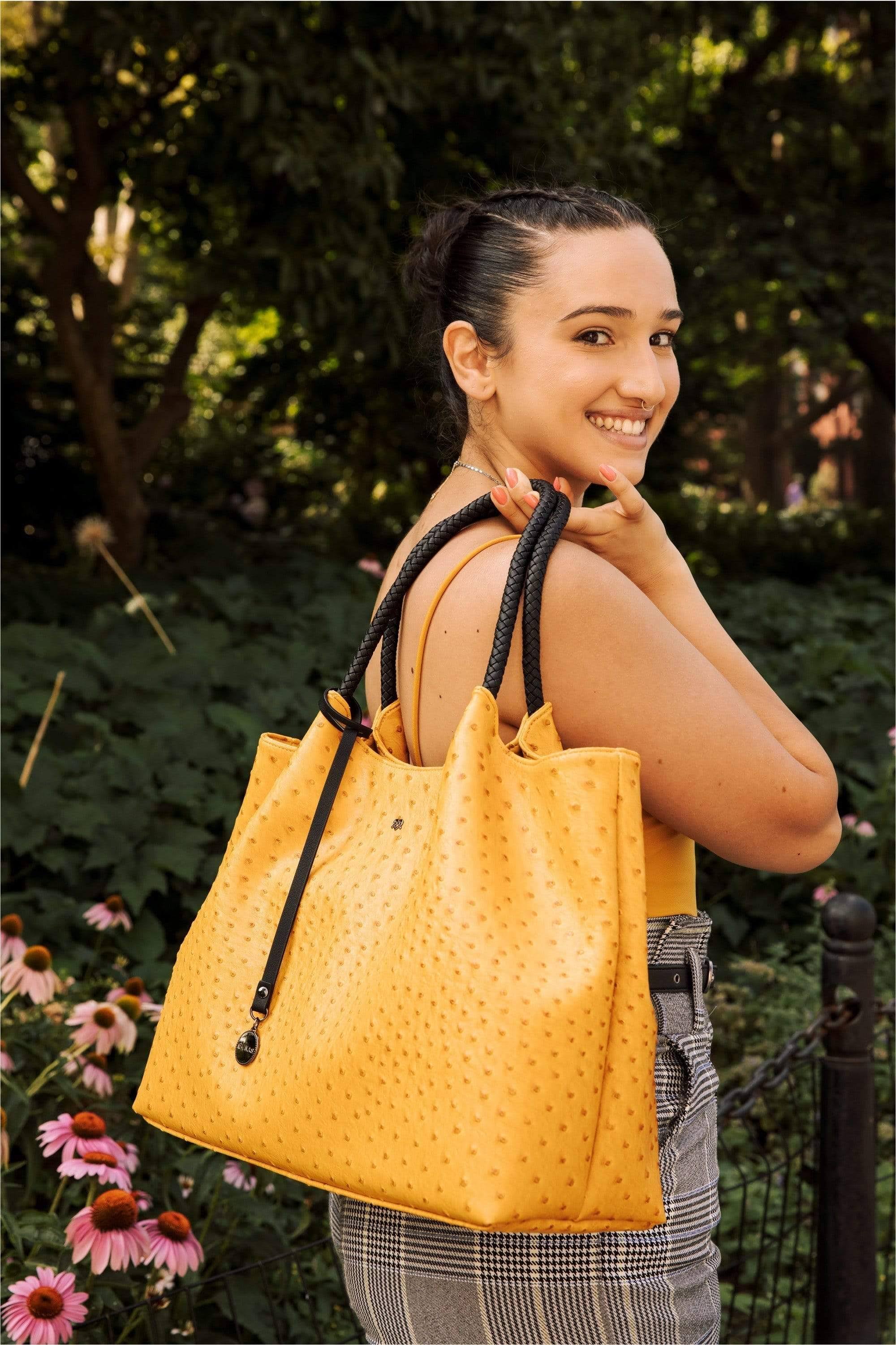 GUNAS New York Naomi - Lavender Vegan Leather Tote Bag - Purple