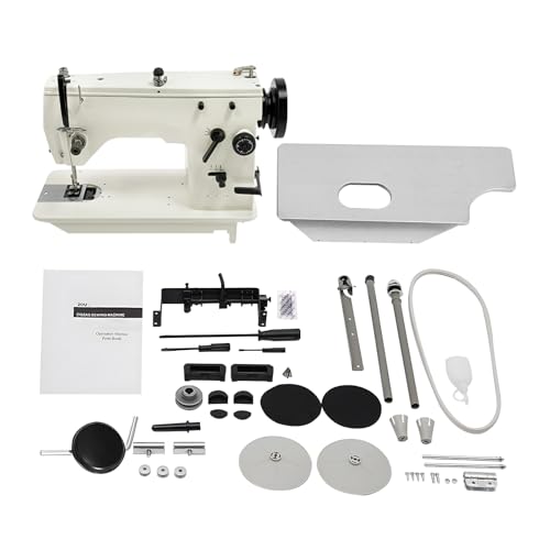 Sewing Machines, Industrial Heavy Duty Full Featured Machine with Accessory Kit and Adjusting Stitch Clamp, Straight Stitch Fabrics Sewing Machine for Beginner, Garment Factory, Home Enthusiast