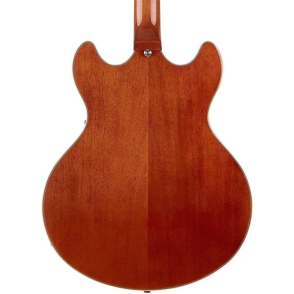 D'Angelico Premier Series DC Boardwalk Semi-Hollow Electric Guitar with Seymour Duncan Humbuckers Walnut Stain 194744288708