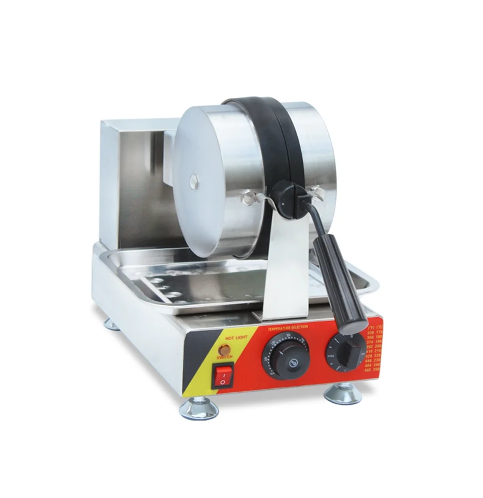 Techtongda Nonstick Electric Rotated Waffle Maker Iron Machine Single Station Rotary Waffle Maker