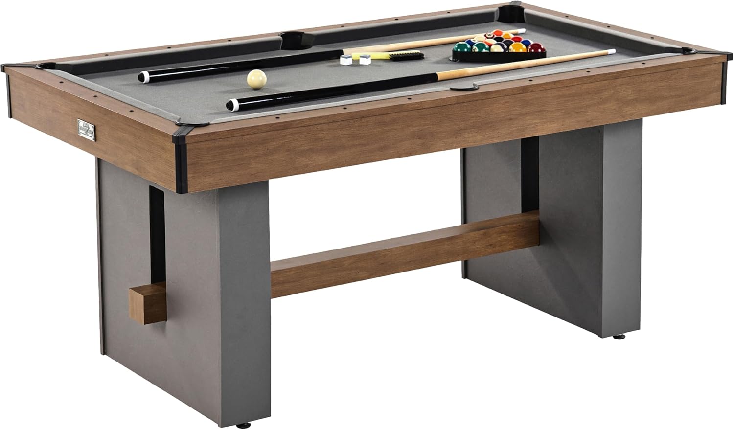 Barrington Billiards 5.5' Urban Drop Pocket Table with Pool Ball and Cue Stick Set, Perfect for Game Rooms