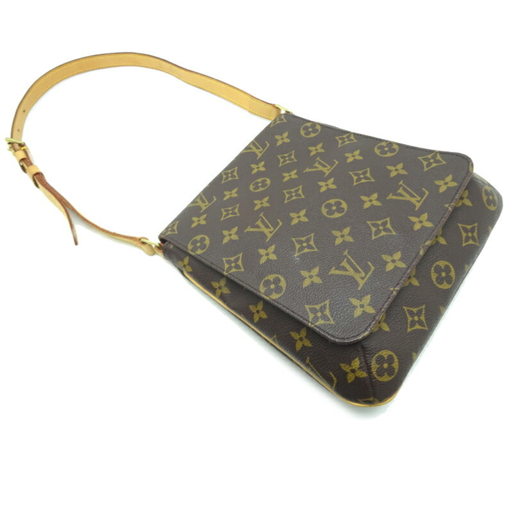 Pre-Owned Louis Vuitton Musette Salsa Short Strap Women's Shoulder Bag M51258 Monogram Ebene (Brown) (Good)