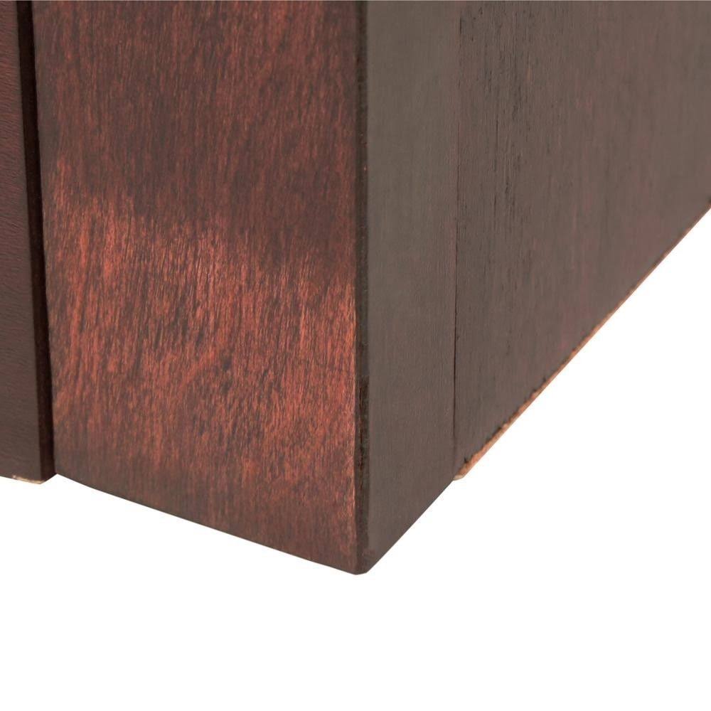 Concepts in Wood Double Wide Bookcase 6 Shelves Cherry