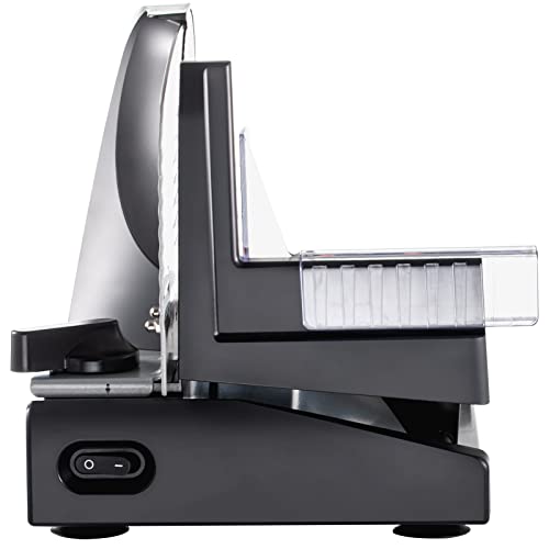 VEVOR Meat Slicer, Electric Deli Food Slicer with SUS420 Stainless Steel Blade and Built-in Sharpening Stone, 0-0.6 inch Adjustable Thickness for Commercial and Home Use, Cut Meat and Cheese