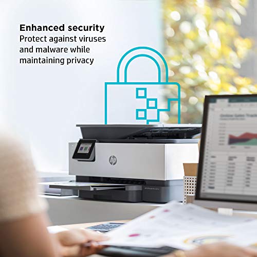 HP OfficeJet Pro 9015e Wireless Color All-in-One Printer with 6 Months Free Ink, Gray (1G5L3A) (Renewed Premium)
