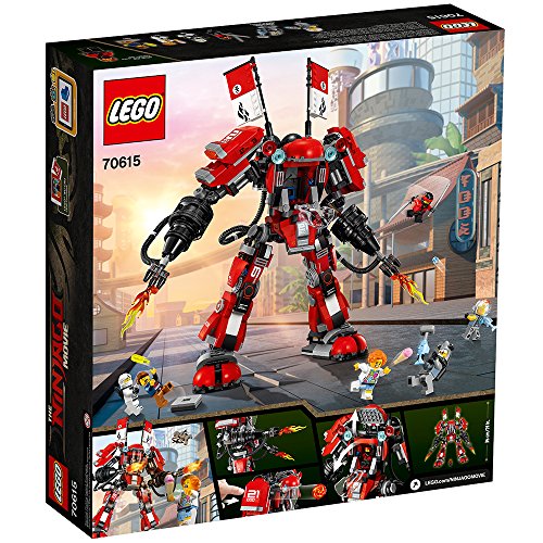 LEGO NINJAGO Movie Fire Mech 70615 Building Kit (944 Pieces)