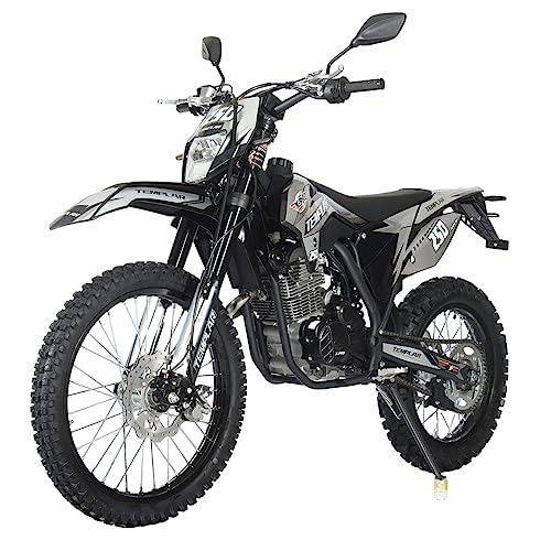 X-PRO Templar Dirt Bike with 5-Speed Manual Transmission 21"/18" Wheels | 250cc, All Lights, Electric/Kick Start, Zongshen Brand Engine