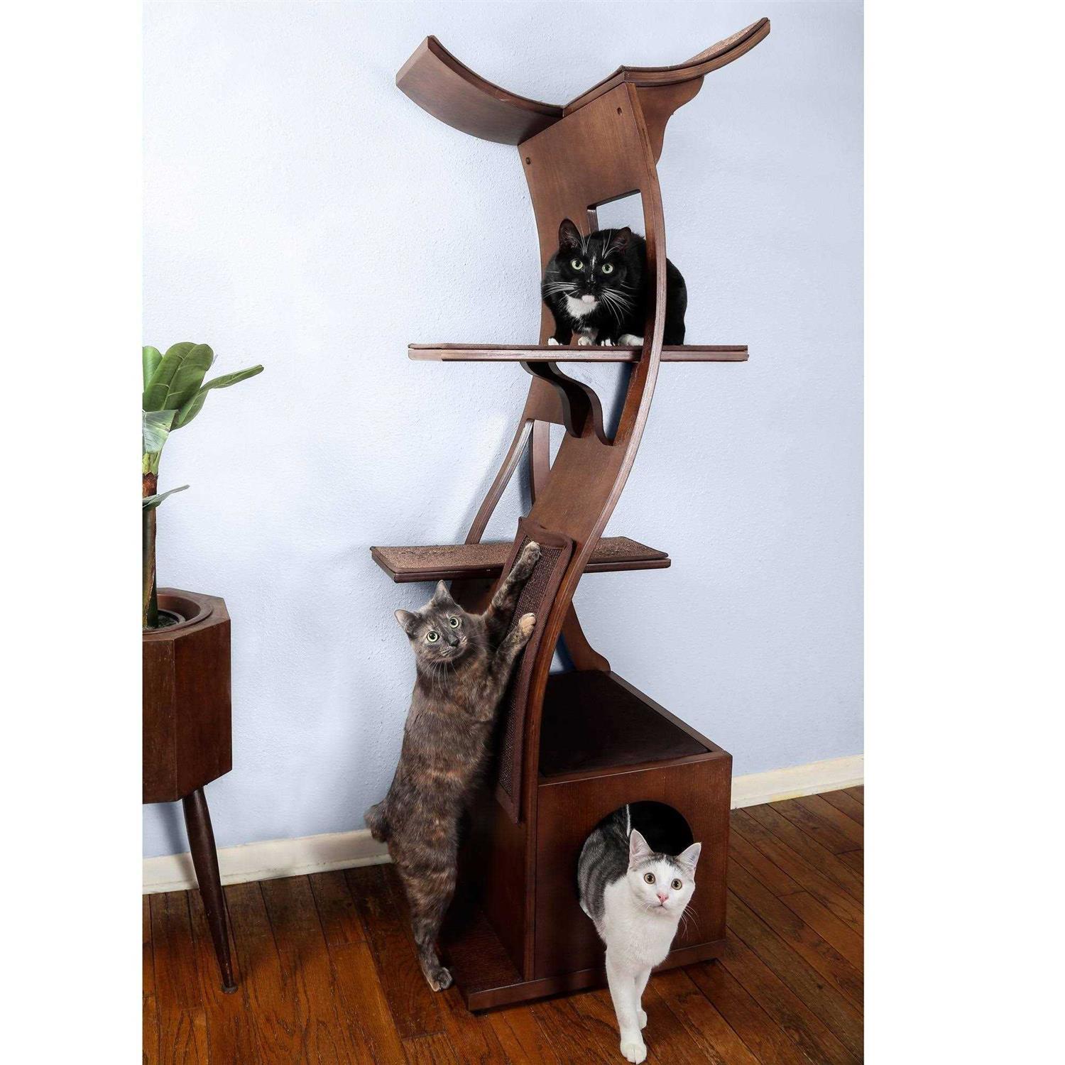 The Refined Feline Lotus Tower Cat Tree - Pet Supplies online store