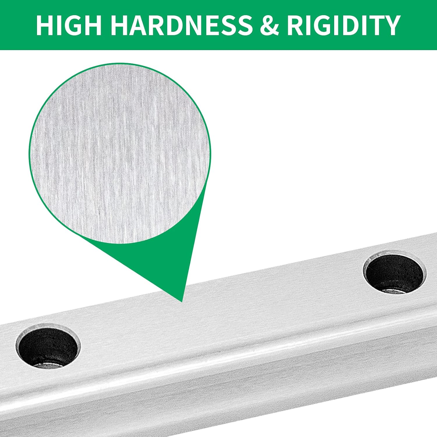 Linear Rail 15-300mm 2X Linear Guideway Rail 4X Square Type Carriage Bearing Block Linear Rail Support for 15mm Slotted Bearings