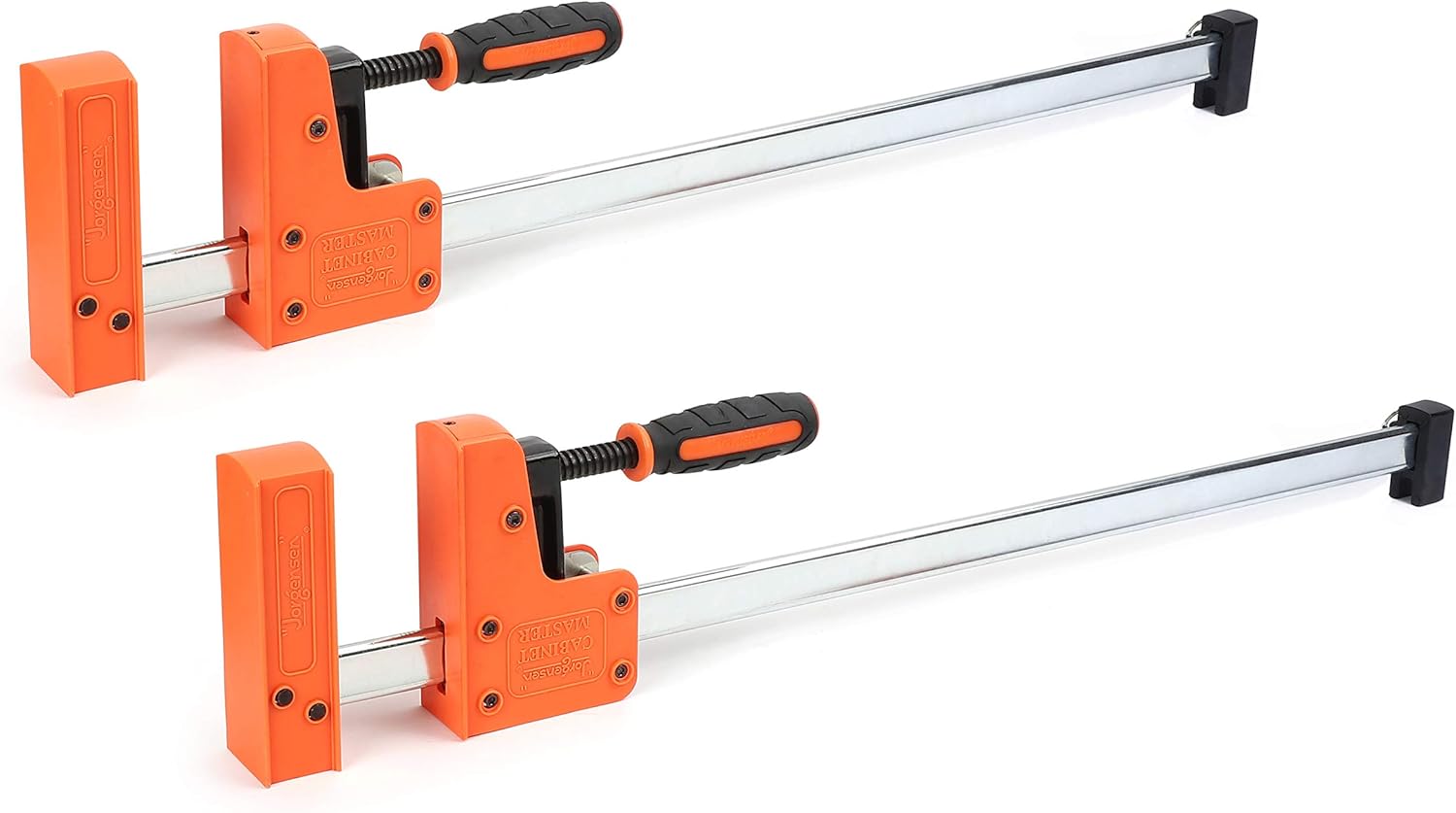 Jorgensen Cabinet Master 24-inch 90° Parallel Jaw Bar Clamp, 2-pack…