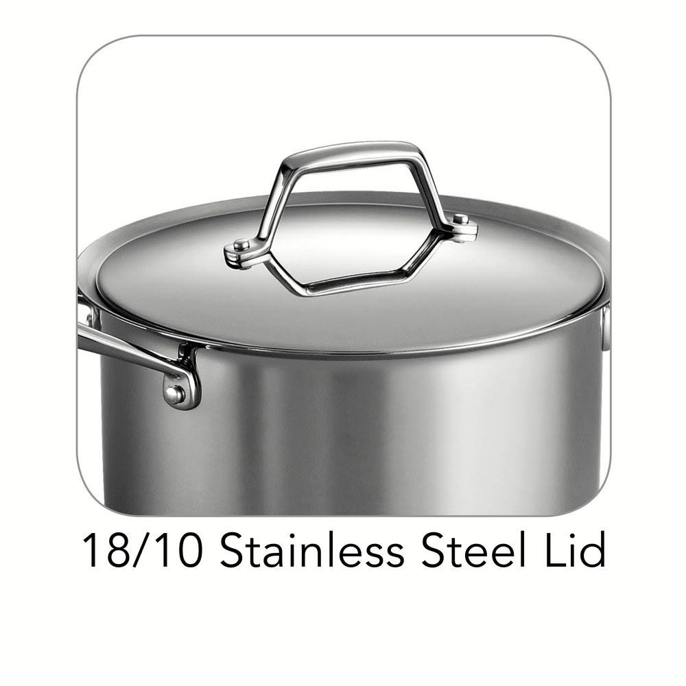 Tramontina Gourmet Prima 4 Quart Tri-Ply Base Covered Sauce Pan