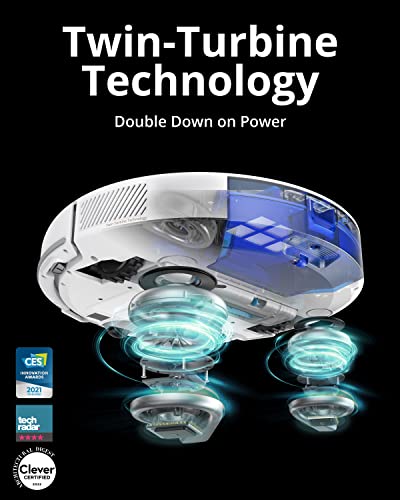 eufy by Anker, RoboVac X8, Robot Vacuum with iPath Laser Navigation, Twin-Turbine Technology generates 2000Pa x2 Suction, AI. Map 2.0 Technology, Wi-Fi, Perfect for Pet Owner(Renewed)