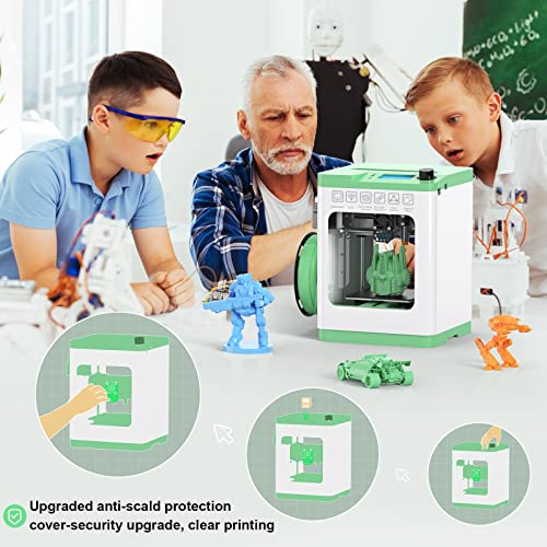 3D Printers Tina2 Basic, Fully Assembled and Auto Leveling 3D Printer for Beginners and Kids, Removable Magnetic Platform, High Precision Printing FDM Mini 3D Printer for Home and School