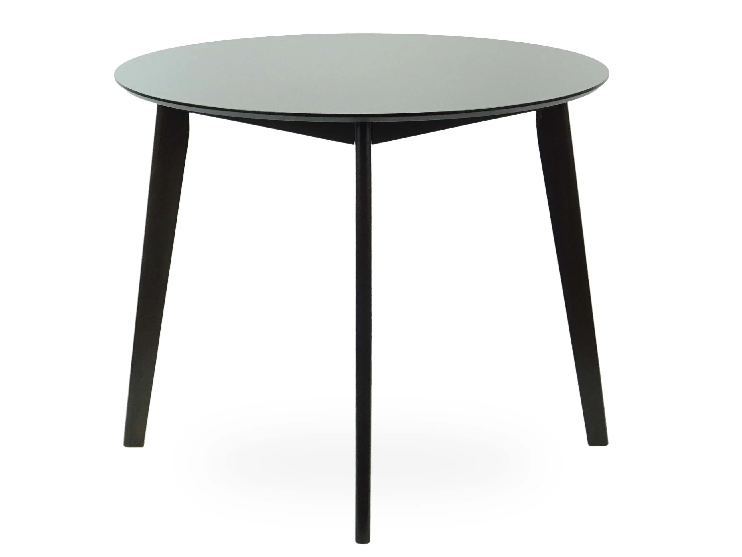 Set of 5 Dining Kitchen Round Table and 4 Yumiko Side Chairs Solid Wood w/Padded Seat, Espresso Color