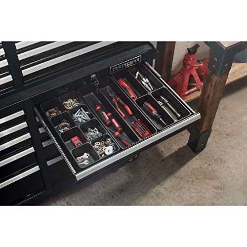 CRAFTSMAN 41" Rolling Tool Chest, 10-Drawer Steel Tool Cabinet with Drawer Trays and Paper Towel Holder (CMST341102RB)