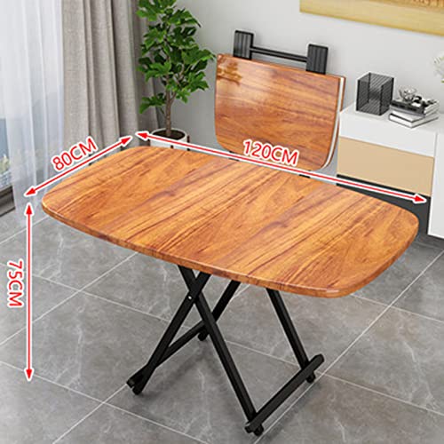 Mobile Folding Dining Table, Retractable Multi-Function Table, Space Saving, Lightweight and Durablecomputer Desk, for Kitchen Bedroom Office (Black)