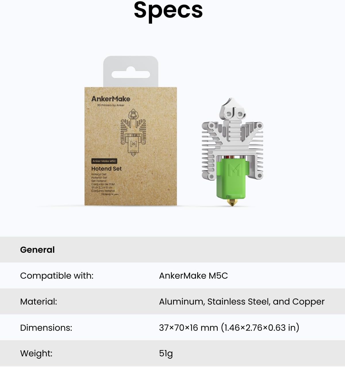 AnkerMake M5C 3D Printer, AnkerMake PLA+ 3D Printing Filament and Accessory Set
