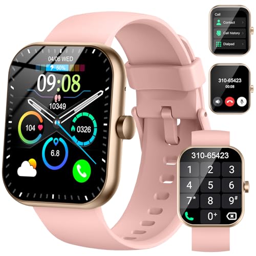 Smart Watch(Answer/Make Call), 1.96 HD Smartwatch for Men Women, 2025 New Fitness Watch with 112+ Sport Modes, Heart Rate, Sleep Monitor, Pedometer, IP68 Waterproof Activity Tracker for Android iOS