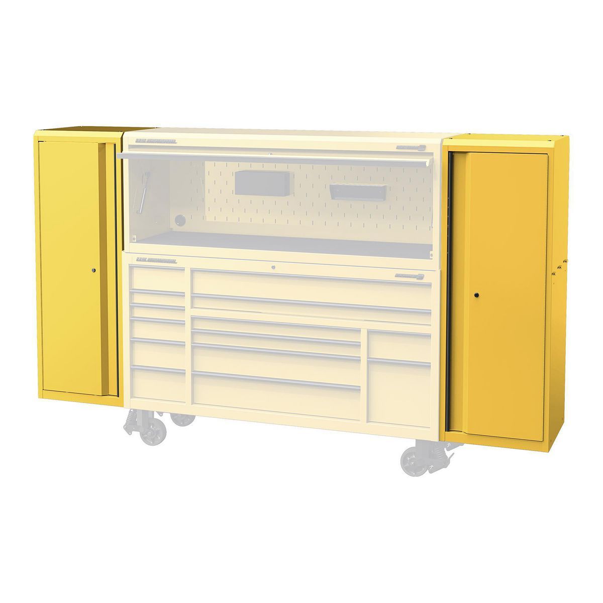U.S. GENERAL 22 in. End Locker, Series 3, Blue
