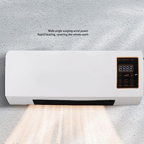 Sonew Wall Mounted Heater, Highly Efficient Wide Angles Mobile Small Air Conditioner Dual Use Wall Mounted Heating Machine 110V