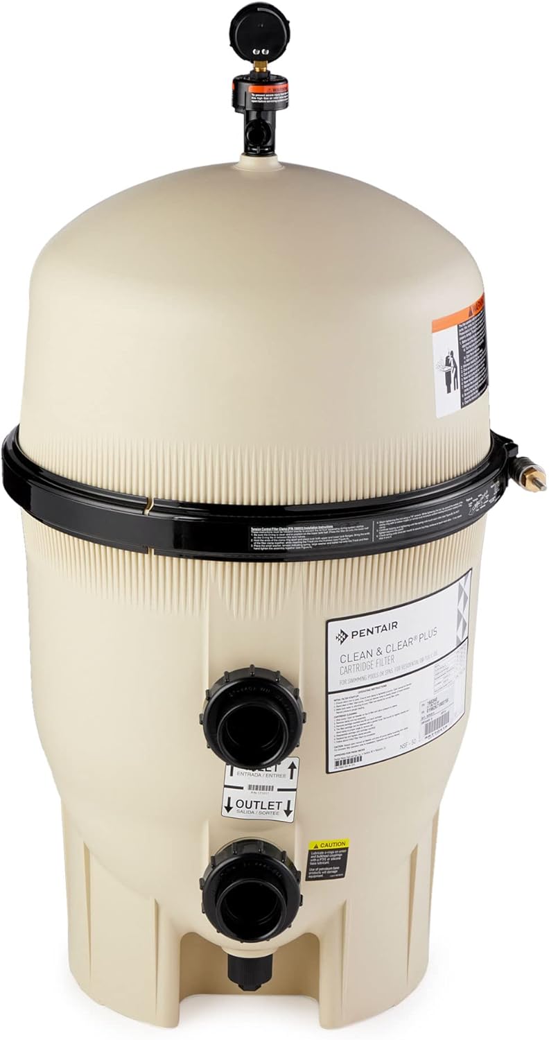 Pentair 160340 Clean and Clear Replacement 320 Square Foot 120 Gallons Per Minute In Ground Swimming Pool Filter Cartridge Assembly