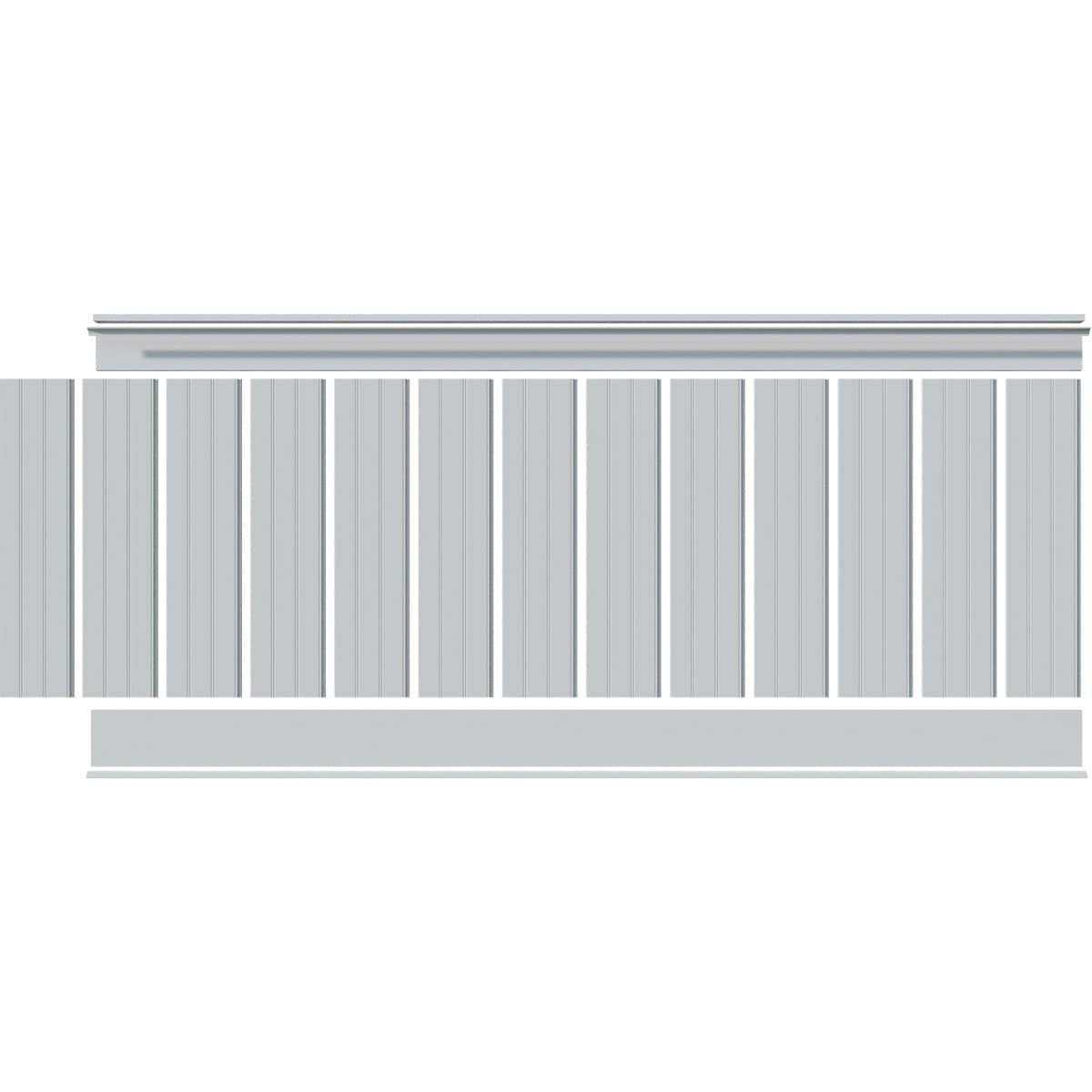 Ekena Millwork Deluxe Beadboard 8′ Length PVC Wainscoting Kit