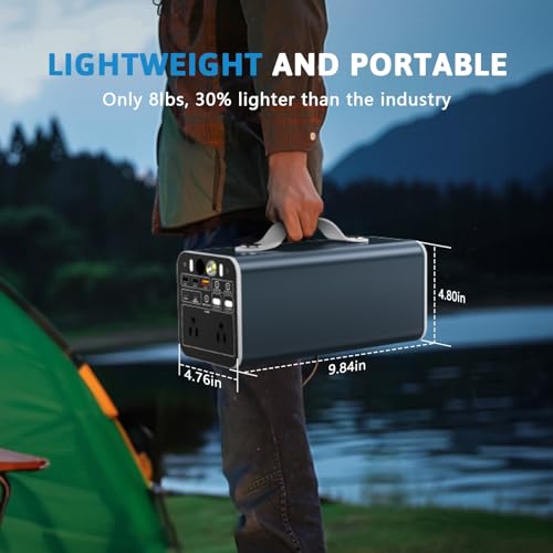 Powdeom Portable Power Station with AC Outlet for Camping, Outdoors, Off-Grid Life
