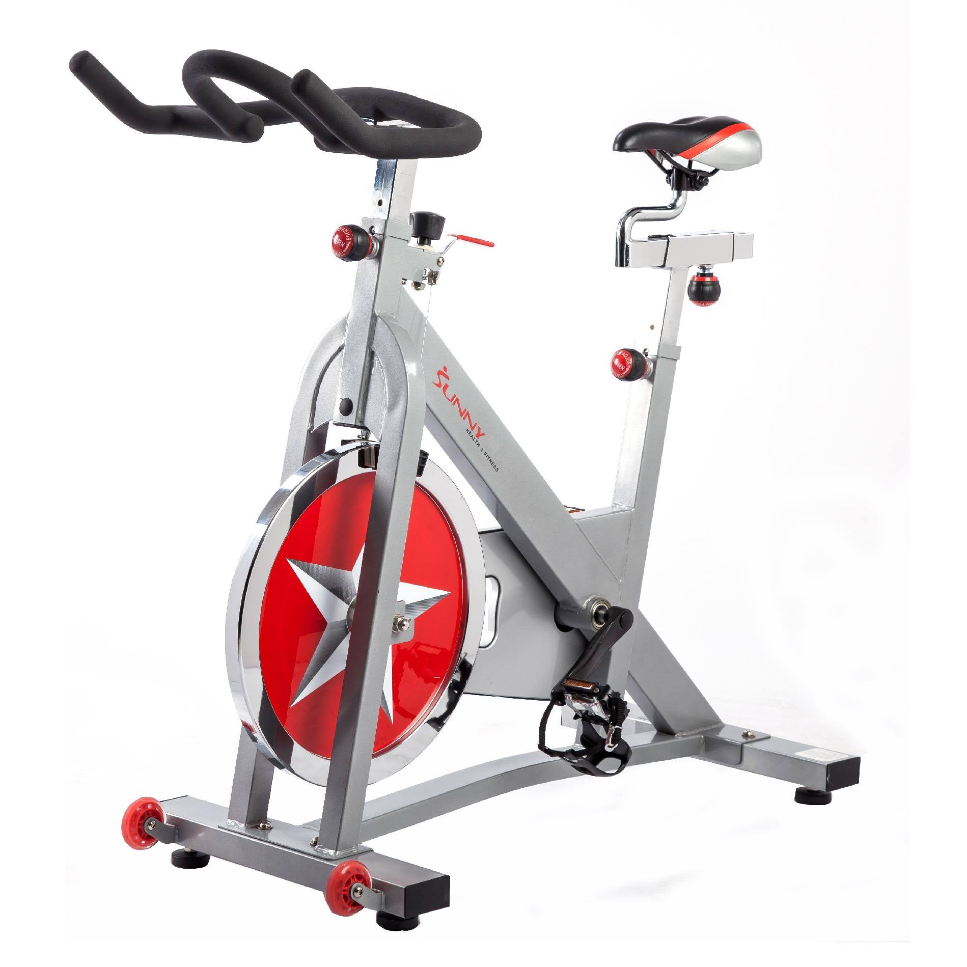Sunny Health u0026 Fitness Pro Indoor Cycling Bike, Grey