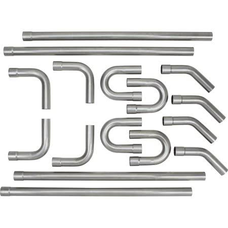 Universal Mild Steel Dual Exhaust Mandrel Bend Kit, 2-1/2 inch