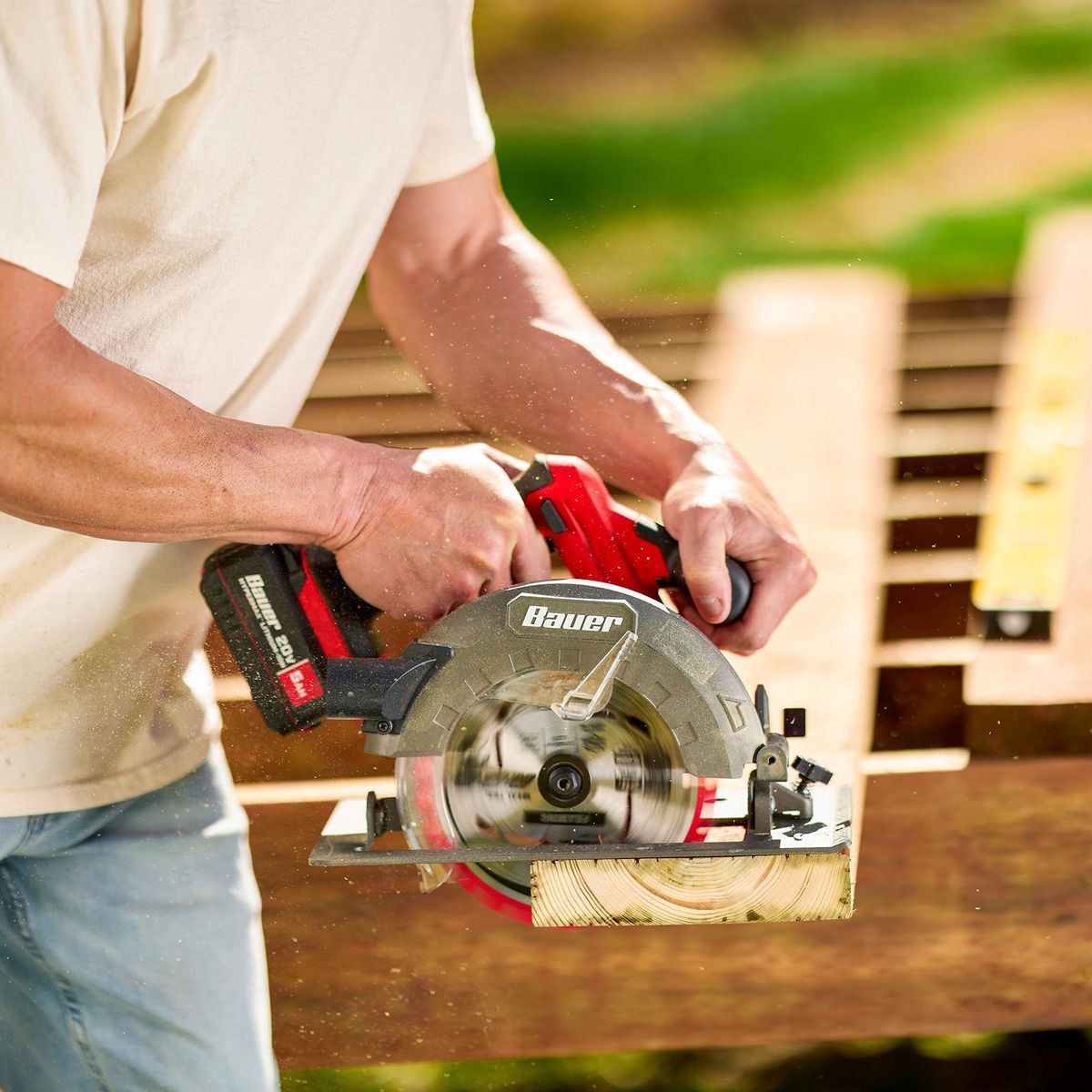 BAUER 20V Brushless Cordless, 7-1/4 in. Circular Saw - Tool Only