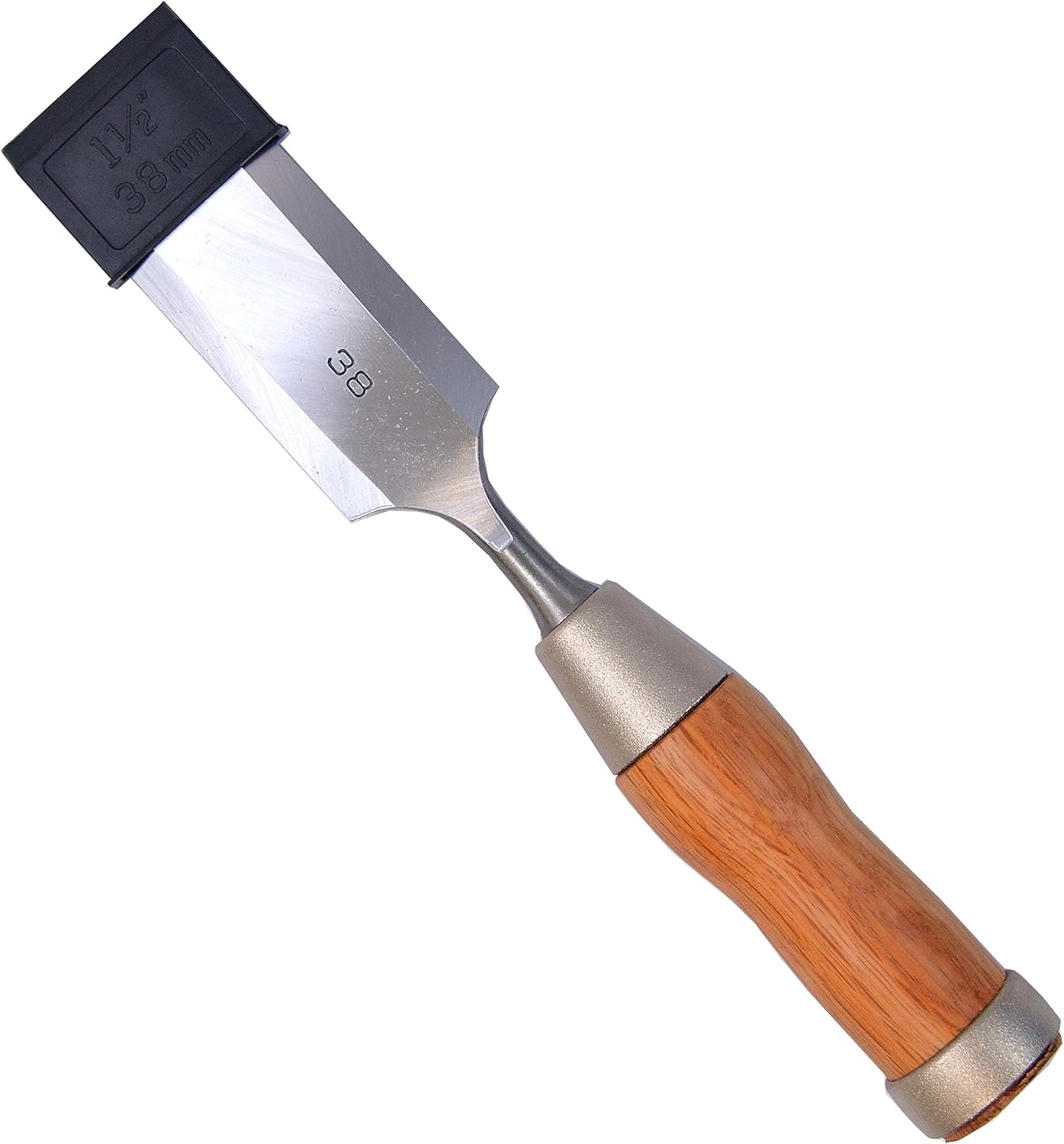 KAKURI Japanese Chisel Set 6 Pcs, Japanese & Western Mixed Style, Professional Heavy Duty Wood Chisel Set NOMI with Carrying Case for Woodworking, Mortising, Dovetailing, Red Oak Handle, Made in JAPAN