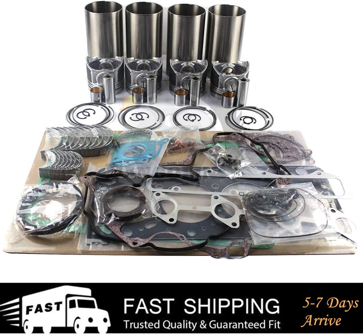 V1702 V1702B Engine Overhaul Rebuild Kit for Kubota KH90 Bobcat 743 733 Excavator Aftermarket Parts