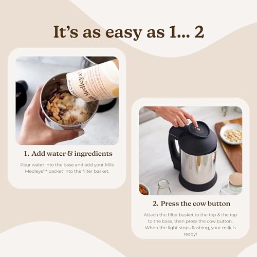 Almond Cow Milk Maker Machine, Plant Based Milk Maker for Homemade Almond Milk