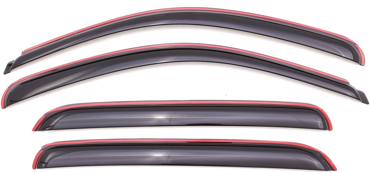 Auto Ventshade AVS 684515 Chrome Ventvisor Side Window Deflector, 4-Piece Set 07-13 Silverado/Sierra 1500, 07-14 Silverado/Sierra 2500HD-3500HD with Crew Cab, 07-14 Yukon XL/Suburban, 07-13 Avalanche