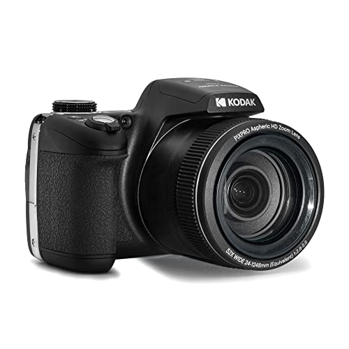 Kodak PIXPRO Astro Zoom AZ528-BK 16 MP Digital Camera with 52x Optical Zoom 24mm Wide Angle Lens 6 fps Burst Shooting 1080P Full HD Video Wi-Fi Connectivity and a 3" LCD Screen (Black)