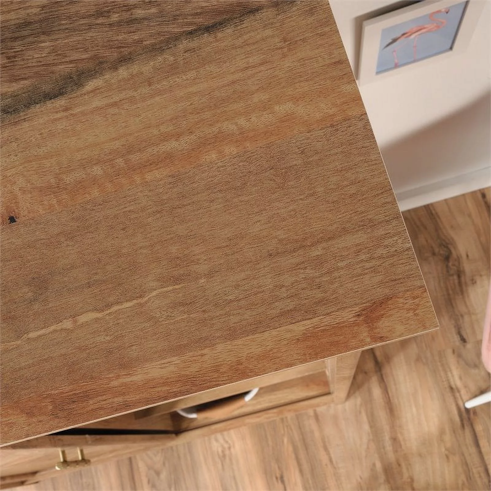 Pemberly Row Wood Storage Cabinet in Sindoori Mango Brown