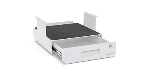 Locking Under Desk Drawer with Shelf (Black) by UPLIFT Desk
