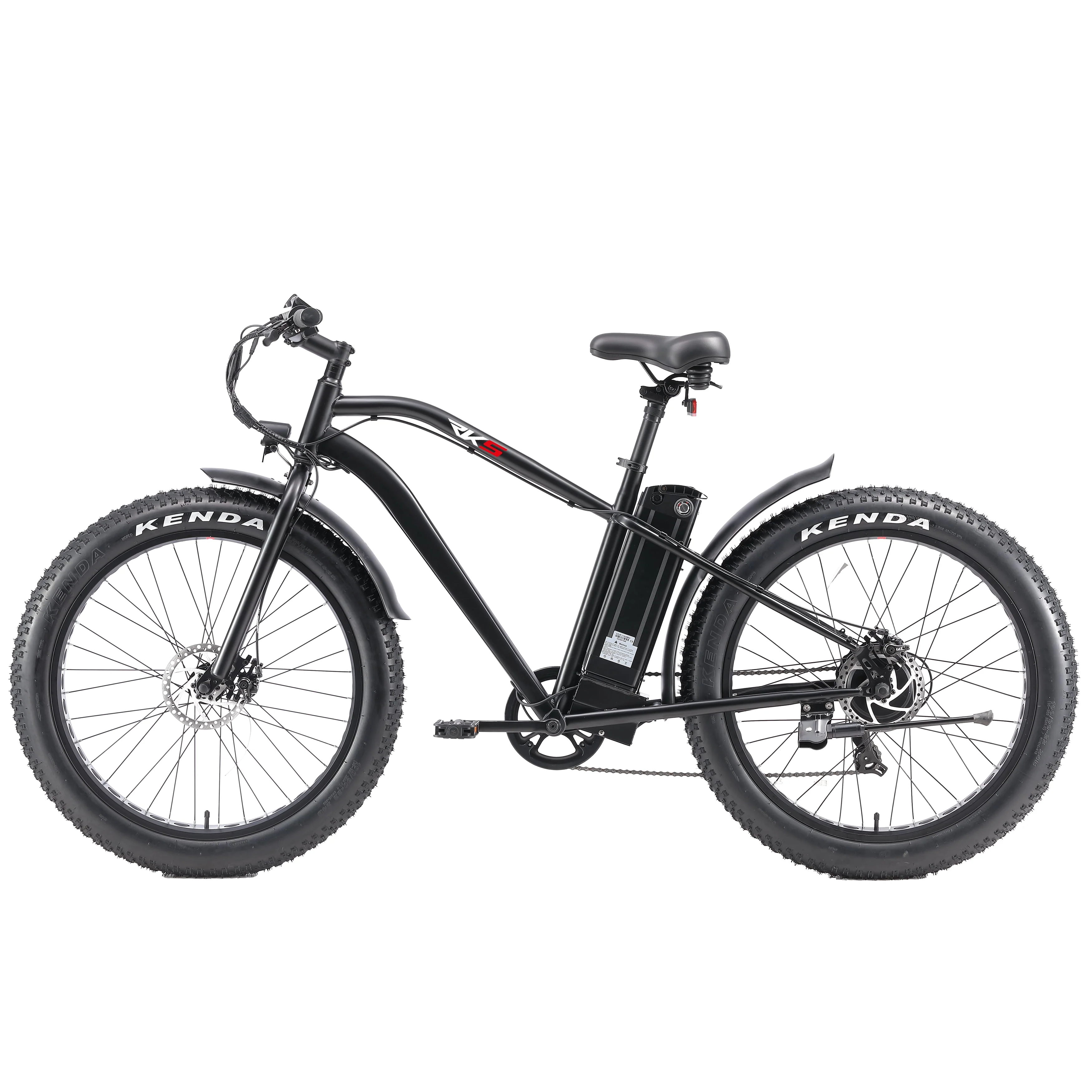 RKS Ebike with 750W Motor, Electric Bike for Adults, 48V 14.5Ah Battery, 26'' Fat Tires, LCD Display, Front and Rear LED Lights, 7-Speed Gears