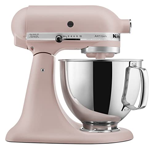 KitchenAid Artisan Series 5 Quart Tilt Head Stand Mixer with Pouring Shield KSM150PS, Removable bowl, Aqua Sky
