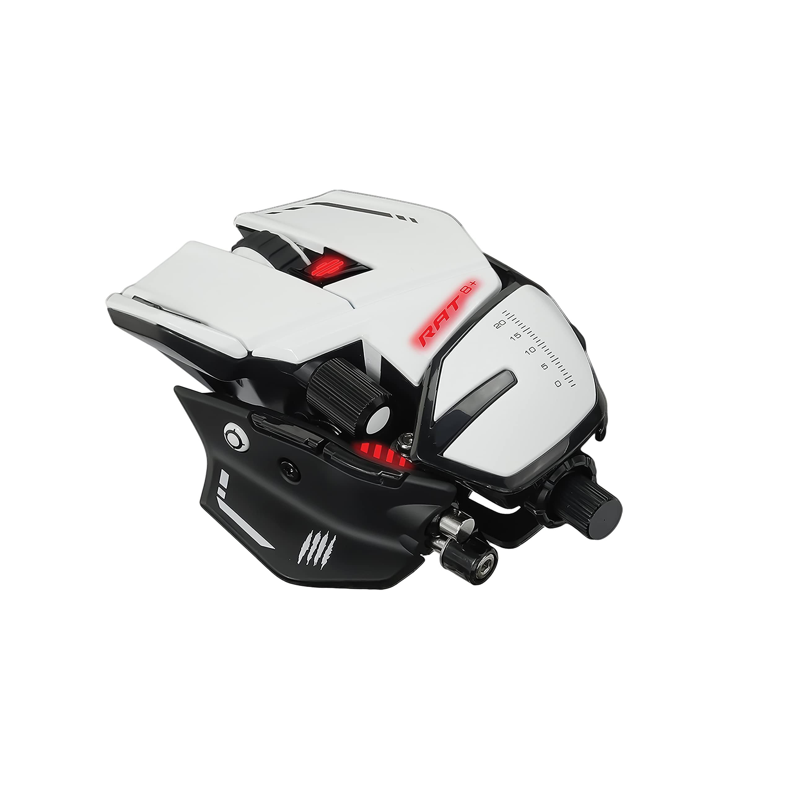 Mad Catz The Authentic R.A.T. 8+ Optical Gaming Mouse - White